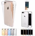 Exklusivt Smart Silikonfodral med TOUCHFUNKTION iPhone 7 PLUS Genomskinlig