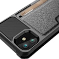 Miniatyrbillede 3 af 10: iPhone 12/12 Pro - Minimalistiskt Kortfodral med Fullt Skydd Svart