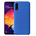 Miniatyrbild 1 av 11: Samsung Galaxy A50 - Stilrent Mattbehandlat Silikonskal Mörkblå