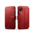Klassiskt Plånboksfodral i Retrodesign (Läder) iPhone X/XS Röd