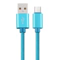 Miniatyrbillede 10 af 11: 300cm Slitstark USB-C/Type-C Leman Snabbladdningskabel Silver