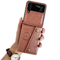 Miniatyrbillede 6 af 10: Samsung Galaxy Z Flip 4 - Skal med smart Korthållare Rosa