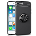 Miniatyrbilde 1 av 11: iPhone 7 - Kraftfullt Robust Skal med Ringhållare (Auto Focus) Svart/Svart