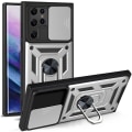 Miniatyrbilde 4 av 11: Samsung Galaxy S23 Ultra - Stilsäkert Skyddsskal Ringhållare Svart