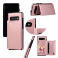 Miniatyrbilde 5 av 11: Samsung Galaxy S10 Plus - NKOBEE Lærsak med Pung/Kortlomme Rosaröd