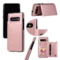Miniatyrbillede 1 af 11: Samsung Galaxy S10 Plus - NKOBEE læderetui med pung/kortrum Roséguld