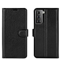 Pikkukuva 1 / 11: Samsung Galaxy S21 - Effektfullt Stilrent Plånboksfodral Svart