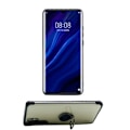 Miniatyrbillede 4 af 11: Stötdämpande Silikonskal med Ringhållare - Huawei P30 Pro Svart