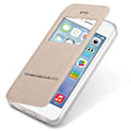 Miniatyrbilde 7 av 11: iPhone 7 Smartfodral Elegant med Fönster & Svarsfunktion Guld