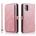Pikkukuva 1 / 11: Elegantti ja kestävä lompakkokotelo - Samsung Galaxy A51 Roséguld