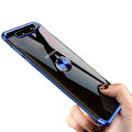 Pikkukuva 8 / 11: Professionellt Silikonskal med Ringhållare - Samsung Galaxy A80 Silver
