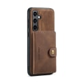 Miniatyrbillede 1 af 11: Læderpung med magnetisk holder til Galaxy S24 Brown