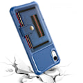 Miniatyrbild 10 av 11: iPhone XR - Praktiskt Skyddsskal med Kortfack Blå
