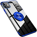 Pikkukuva 1 / 11: iPhone 12 Mini - Stilrent Skyddsskal med Ringhållare (FLOVEME) Blå