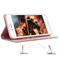 Pikkukuva 4 / 11: Plånboksfodral i Slitstarkt PU-Läder (DIARY) iPhone XS Max Rosaröd