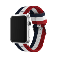 Pikkukuva 2 / 11: Nylonarmband från LEMAN till Apple Watch 3/2/1 38mm Grön-Vit-Röd