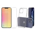 iPhone 13 Pro Max 1 Set Stötdämpande Silikonskal med Skärmskydd Transparent