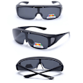 Miniatyrbillede 2 af 9: Polariserade Solglas�gon �verdrag f�r Glas�gon Svart