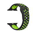 Pikkukuva 2 / 11: Apple Watch 4 - 40mm - HUTECH Stilrena Silikonarmband Svart/Gul L