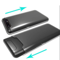 Miniatyrbild 10 av 11: Silikonskal - Samsung Galaxy A80 Transparent/Genomskinlig