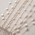 Miniatyrbillede 8 af 10: Exklusivt Stilsäkert Pärlor Glasögon Snöre Senilsnöre Twisted Pearl