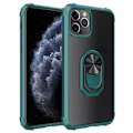 Pikkukuva 1 / 11: iPhone 12 Pro Max - Skyddande Praktiskt Skal med Ringhållare Grön