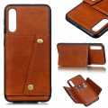 Miniatyrbillede 3 af 11: Professionellt Retro Skal med Kortfack - Samsung Galaxy A50 Svart