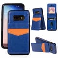 Samsung Galaxy S10E - Skal med Kortfack Blå Blå