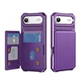 iPhone 17 Air Skyddsskal med Korthållare Lila