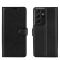 Miniatyrbilde 2 av 11: Samsung Galaxy S21 Ultra - Skyddande Stilrent Plånboksfodral Brun