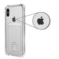 Pikkukuva 7 / 11: iPhone XS Max - Iskuja vaimentava silikonikuori korttilokerolla Transparent