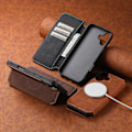 Miniatyrbild 7 av 11: iPhone 16 - Exklusivt Plånboksfodral - Stil, Funktion & Skydd! Mörkbrun