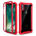 iPhone XR - Robust EXXO Skyddsfodral med Hörnskydd Röd Röd