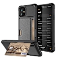 Pikkukuva 2 / 10: iPhone 12 mini - Tunt Fodral med Kortfack & Stötskydd