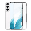 Miniatyrbillede 4 af 11: Heltäckande Härdat Glas 2.5D Skärmskydd Galaxy S23 (3-pack) Transparent