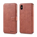 Miniatyrbilde 1 av 11: iPhone XR - Robust Praktiskt Plånboksfodral RETRO Brun