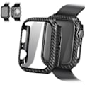 Miniatyrbillede 8 af 10: Stilrent Skyddsskal Karbonfiber - iWatch 1/2/3 Svart 42mm