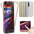 Pikkukuva 9 / 11: Huawei P20 Pro Dubbelsidigt silikonfodral med TOUCHFUNKTION Rosa