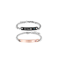Pikkukuva 5 / 5: Elegant Bekvämt Par Armband Blå/Silver