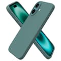 iPhone 16 Plus -  Stötdämpande Skal i Silikon Alpgrön