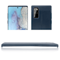 Pikkukuva 9 / 11: Stilsäkert Litchi-Läder Design Skal - Samsung Galaxy S20 Plus Mörkblå