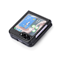 Miniatyrbillede 10 af 11: Fiber mönster stilfodral för Samsung Galaxy Z Flip 5 Khaki