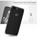 Miniatyrbild 9 av 11: Slittåligt Skyddsskal iPhone 7 FLOVEME (CARBON-serie) Grå
