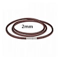 Miniatyrbillede 6 af 10: Elegant PU-Läder Halsband i slimmad design Svart