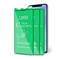 Pikkukuva 2 / 11: 3-PACK iPhone 13 Pro Max Keramiskt Skärmskydd HD 0,3mm Transparent