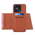 Pikkukuva 10 / 11: Lyxigt PC Läder Retro Flip Plånboksfodral För Xiaomi Redmi 12C Grey