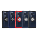 Pikkukuva 5 / 11: Slittåligt Skal med Ringhållare - Samsung Galaxy S10 Plus Marinblå/Silver