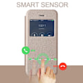 Miniatyrbild 4 av 11: Smartfodral med Fönster & Svarsfunktion för iPhone 6/6S Blå