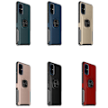 Pikkukuva 9 / 11: Samsung Galaxy A71 - Praktiskt Leman Skal med Ringhållare Svart
