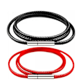 Miniatyrbillede 4 af 10: Elegant PU-Läder Halsband i slimmad design Brun